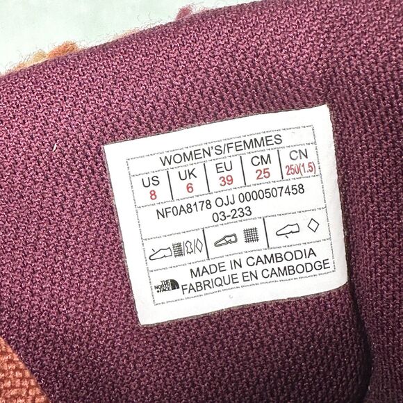 The North Face Back To Berkeley IV Boysenberry Leather Women Lace Boot Size 8 - Picture 9 of 9